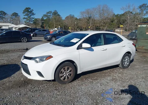 2014 Toyota Corolla L z USA, uszkodzony, nr VIN 2T1BURHE7EC188532
